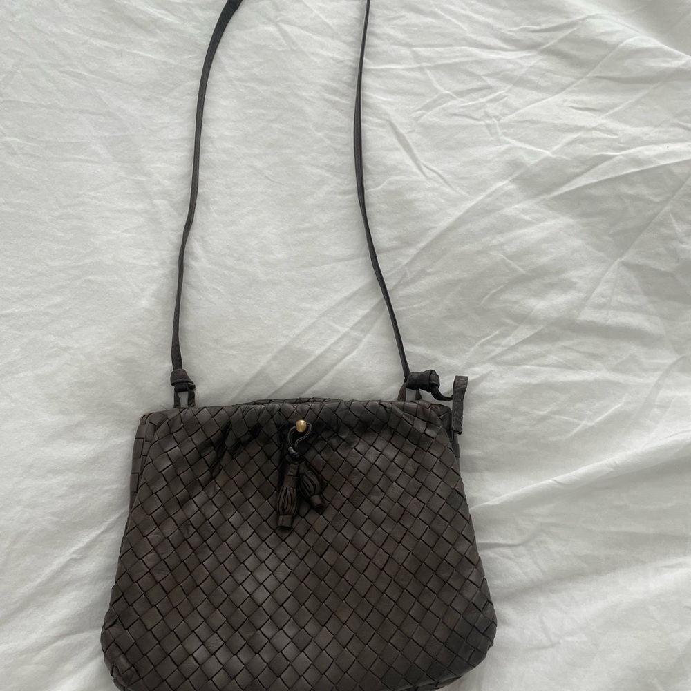 Bottega Veneta Dark Brown Crossbody Bag - Picture 9 of 14